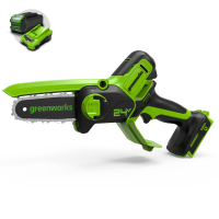 Цепная мини-пила Greenworks 24V G24MCS10 (10 см) аккумуляторная в Махачкале